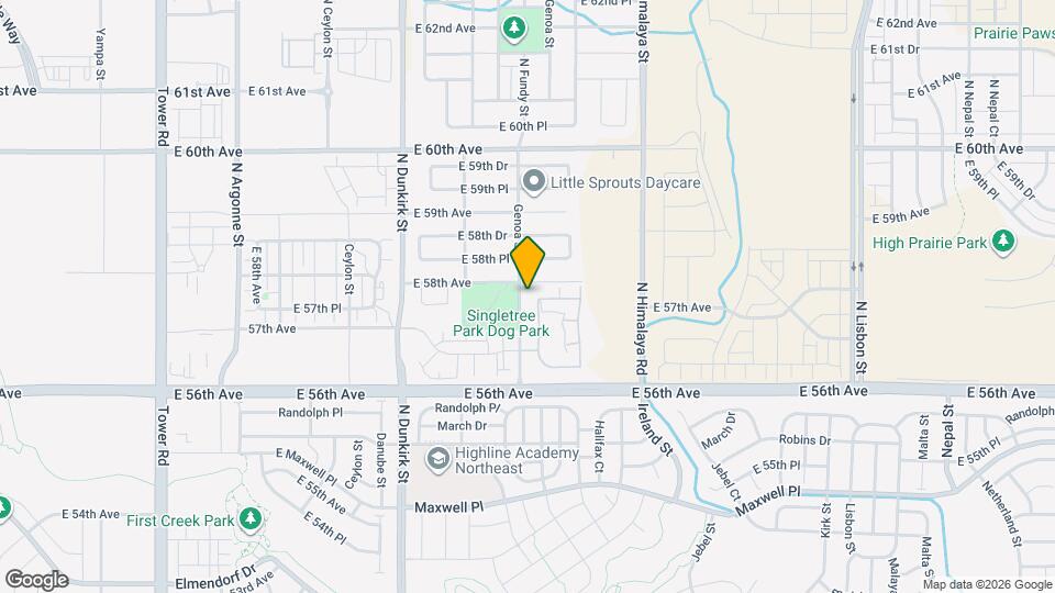 5745 N Genoa Way Map and Location Details