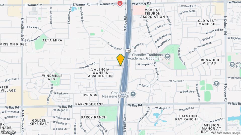 3016 W Ironwood Cir Map and Location Details