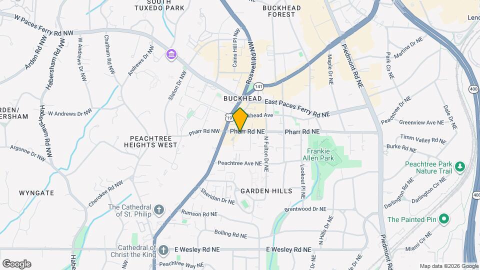 Elle of Buckhead Map and Location Details