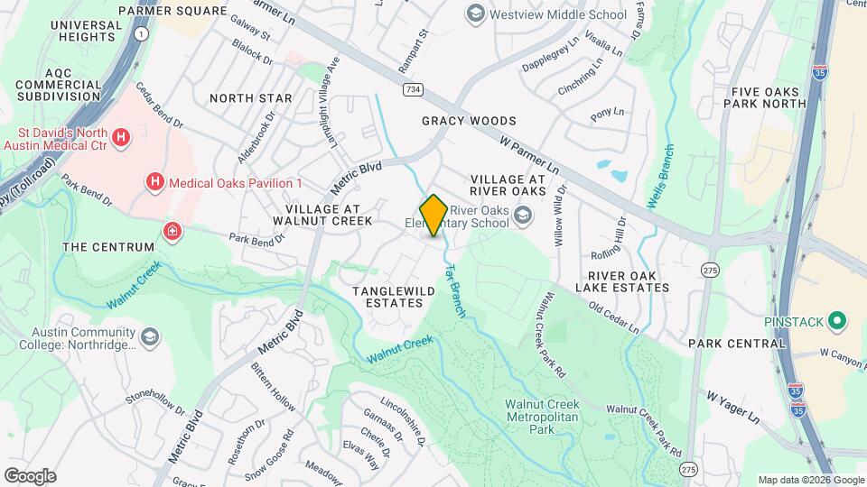 1614 Cedar Bend Dr Map and Location Details