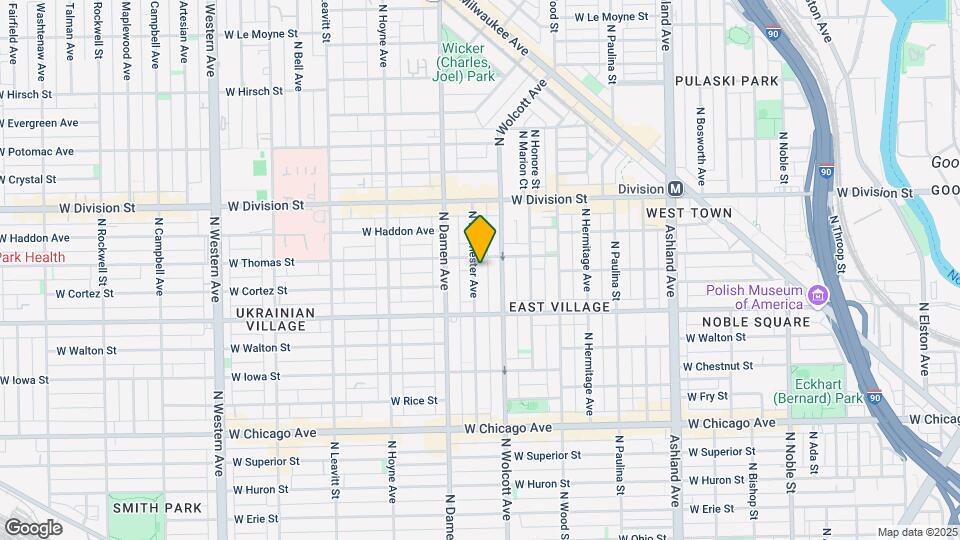 1049 N Winchester Ave, Unit 2 Map and Location Details
