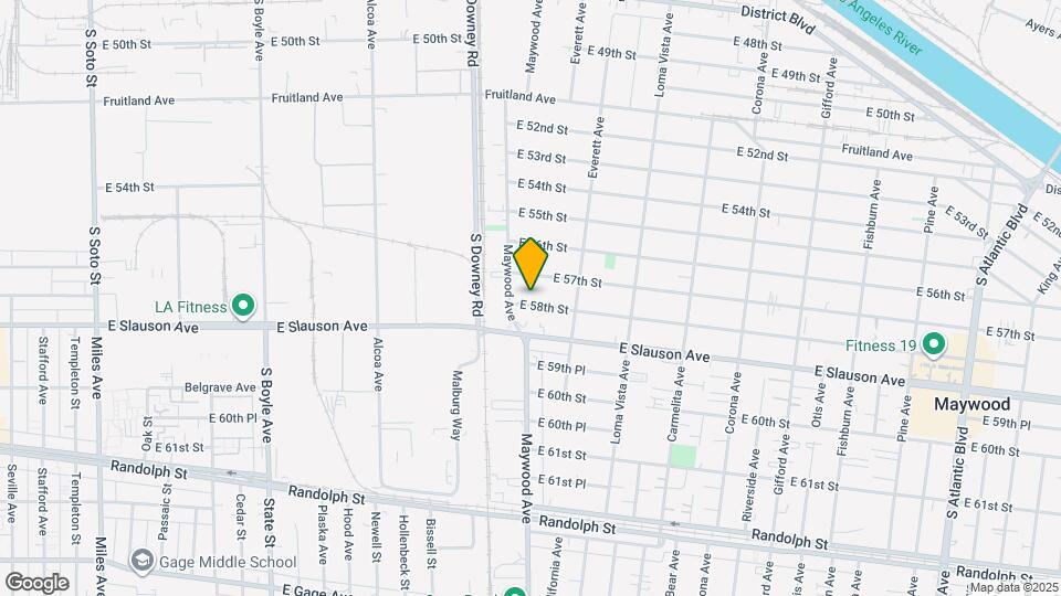 3523 E 58th St, Unit #C Map and Location Details