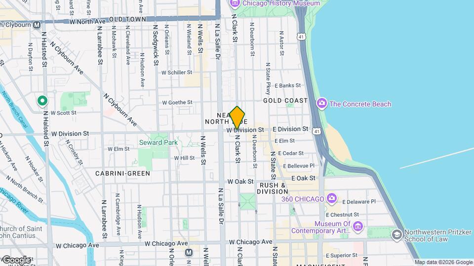 1188 N Clark St Mapa y Detalles de la Ubicación