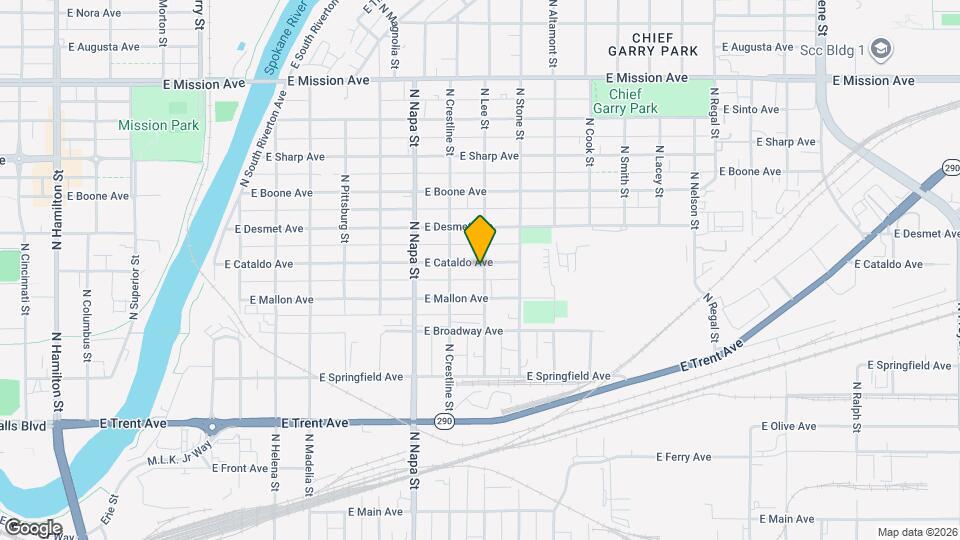 2134 E Cataldo Ave Map and Location Details