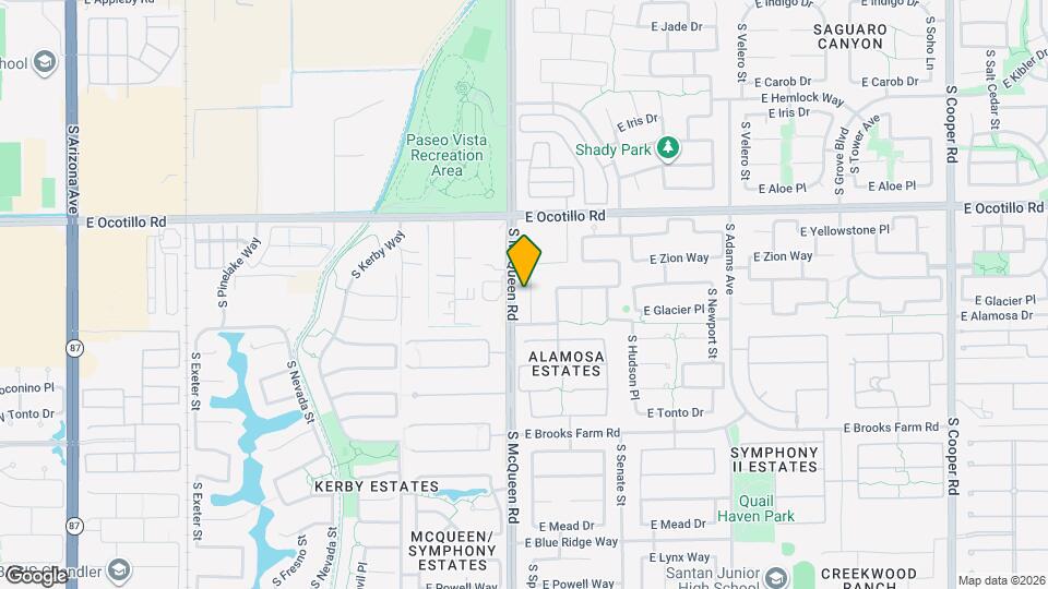 4186 S Springs Dr Map and Location Details