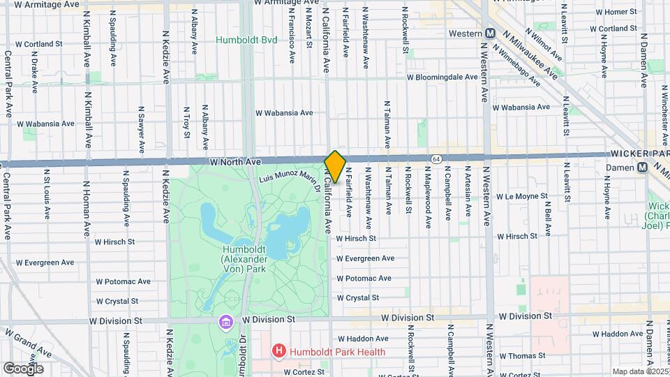 1517 N California Ave Map and Location Details