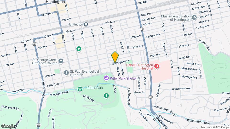 1225-1227 Huntington Ave Map and Location Details