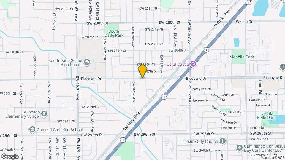 28801 SW 160th Pl Map and Location Details