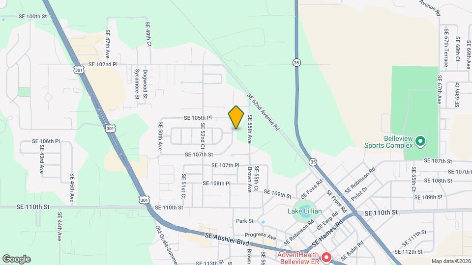 10613 SE 54th Ave Map and Location Details