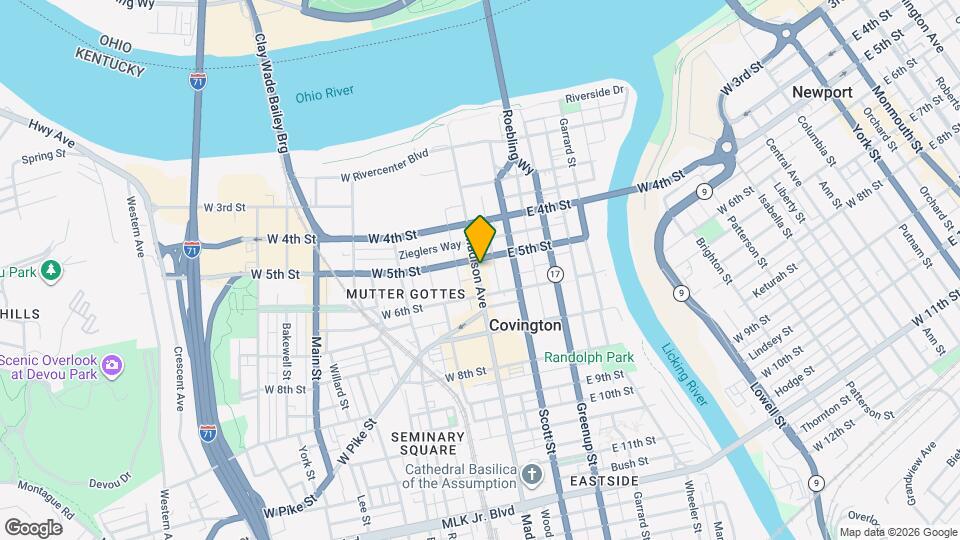 514 Madison Ave Map and Location Details