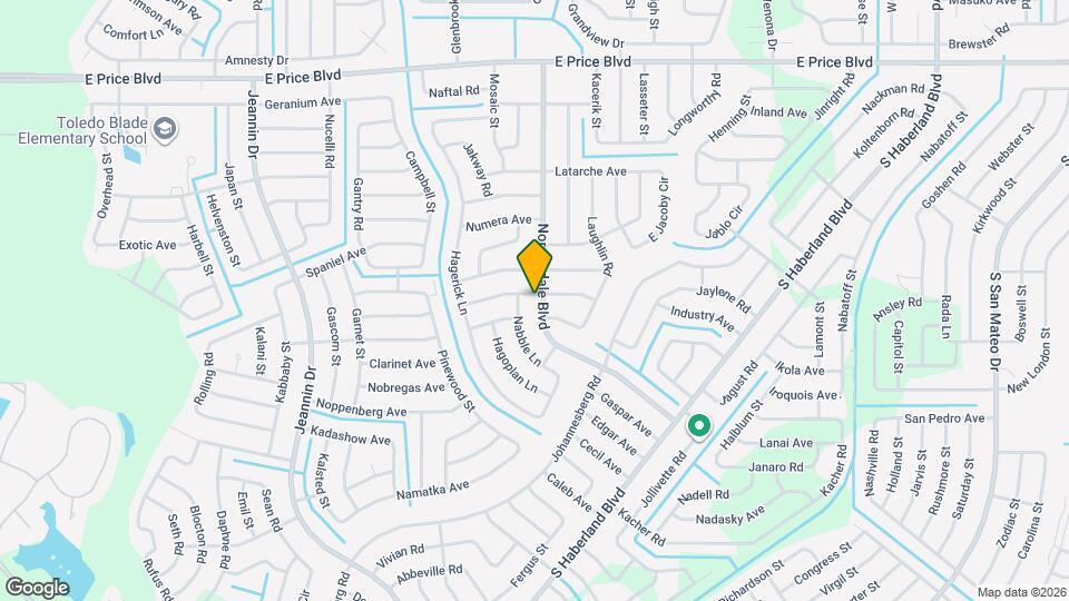 2109 Nordendale Blvd Map and Location Details