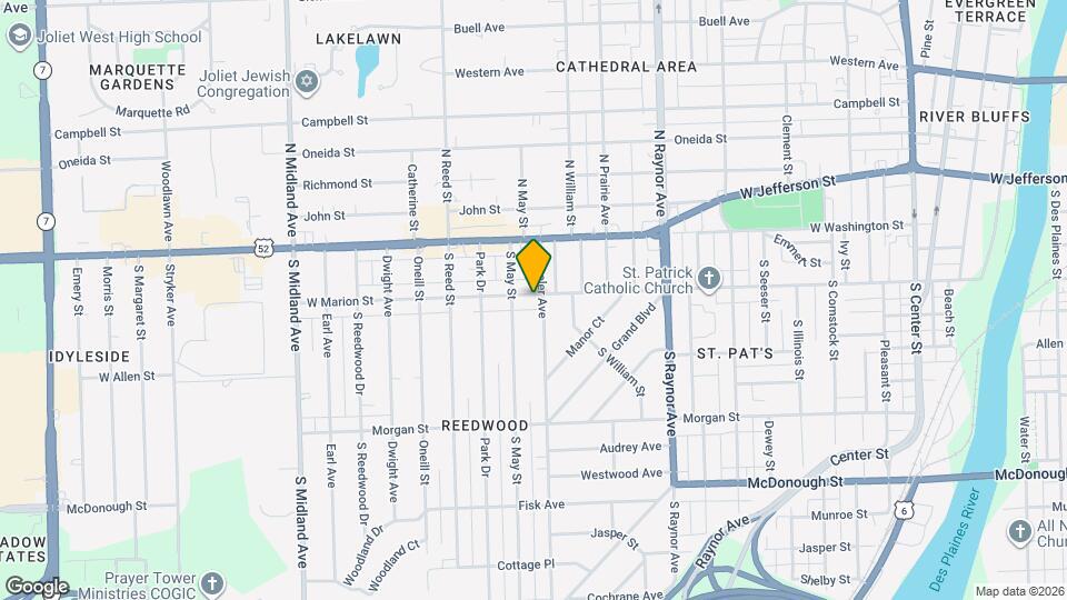 1002 W Marion St Map and Location Details
