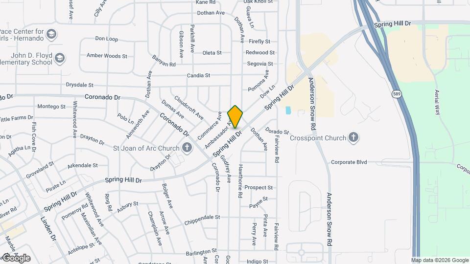 14145 Spring Hill Dr Map and Location Details