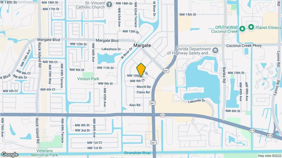 6101 NW 9th Ct Map and Location Details