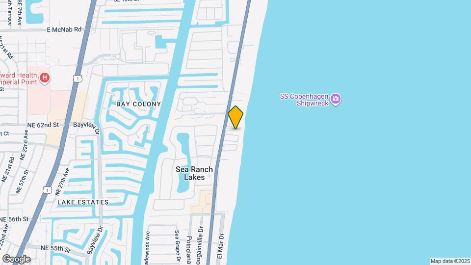 5450 N Ocean Blvd Mapa y Detalles de la Ubicación