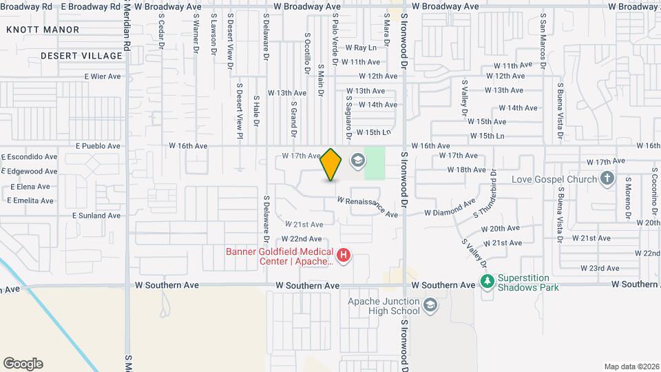 1914 S Palo Verde Dr Mapa y Detalles de la Ubicación