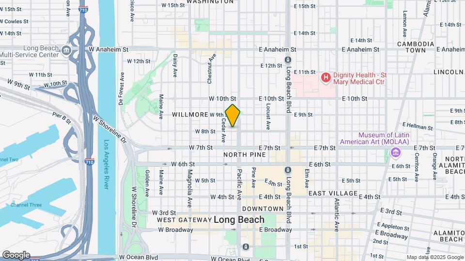 225 W 8th St Map and Location Details