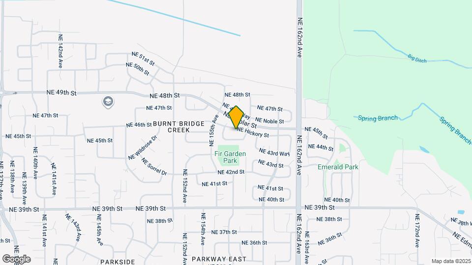 15619 NE Hickory St Map and Location Details