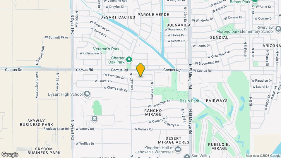 12626 W Paradise Dr Mapa y Detalles de la Ubicación