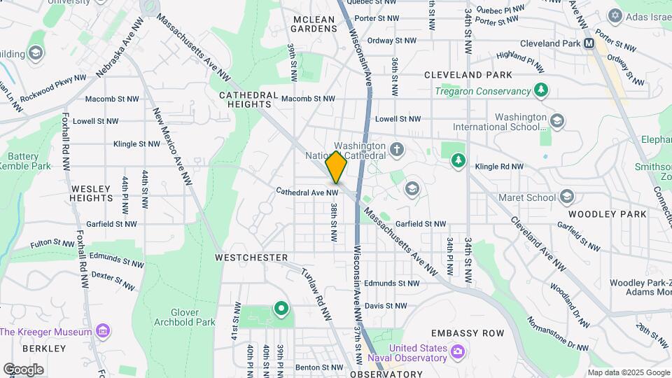 3706 Massachusetts Ave NW Mapa y Detalles de la Ubicación