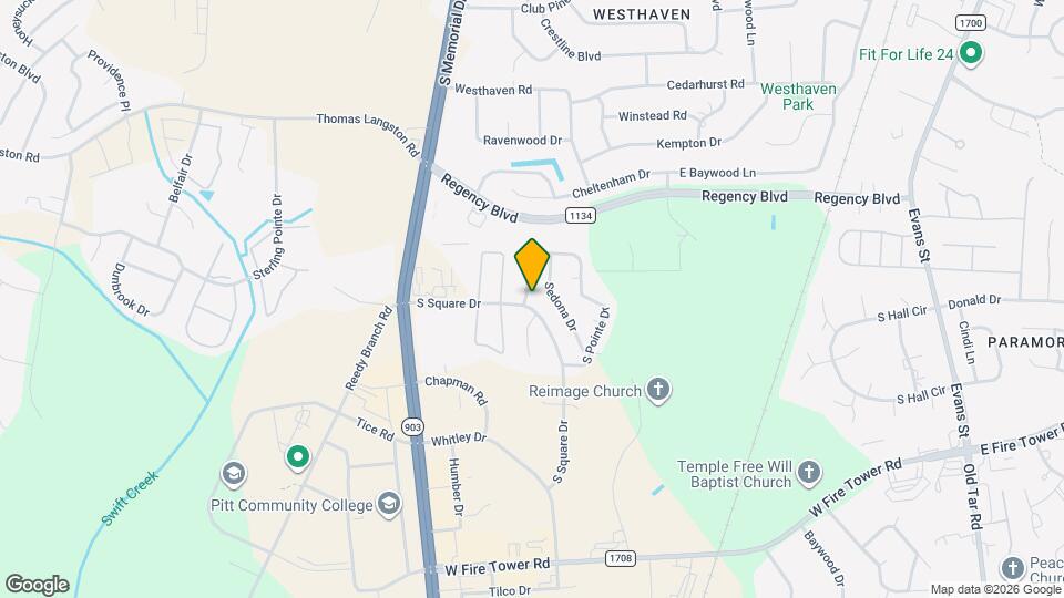 3921 Granada Dr Map and Location Details