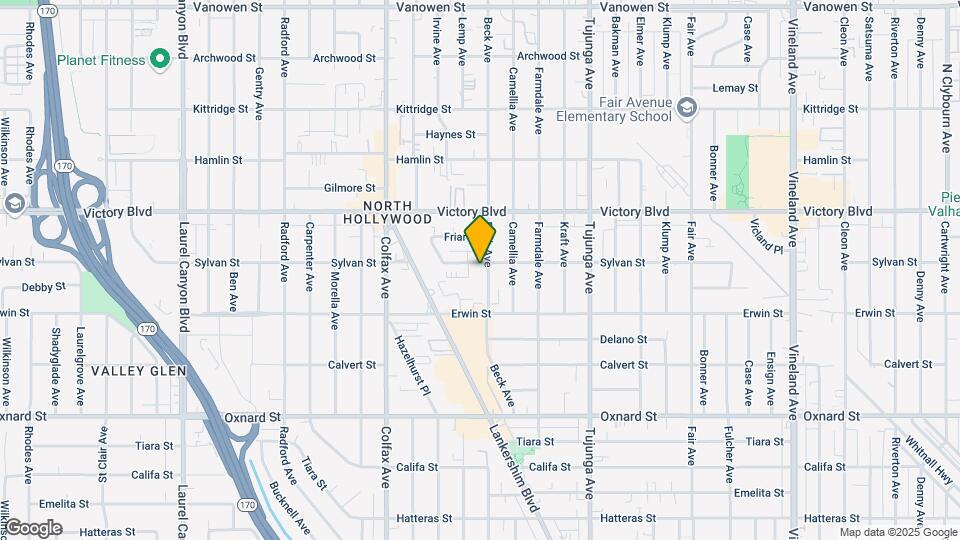 6255 Beck Ave Map and Location Details