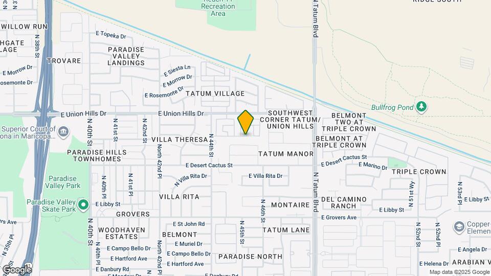 4529 E Bluefield Ave Map and Location Details