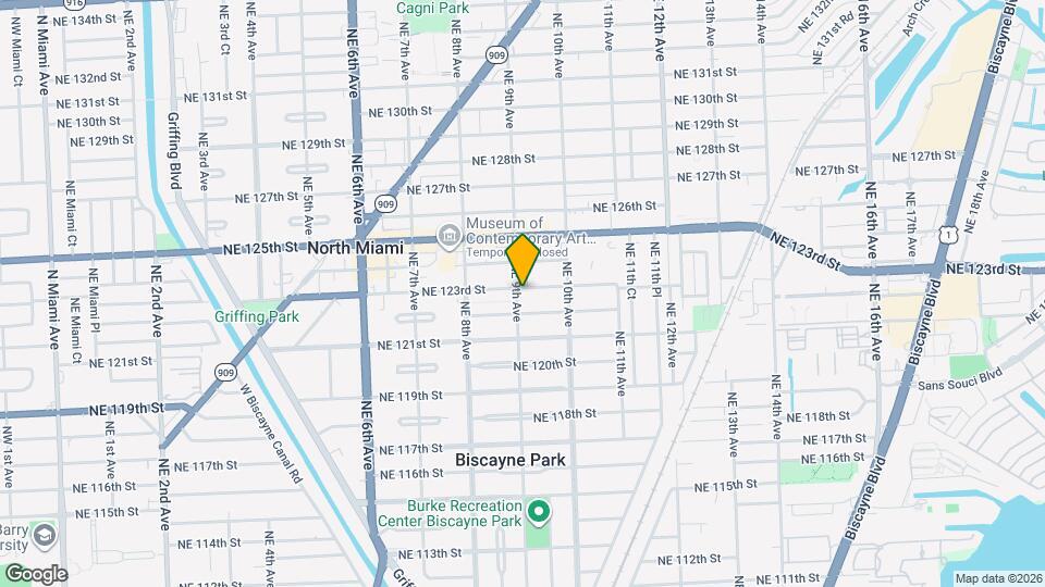 12247 NE 9th Ave Map and Location Details