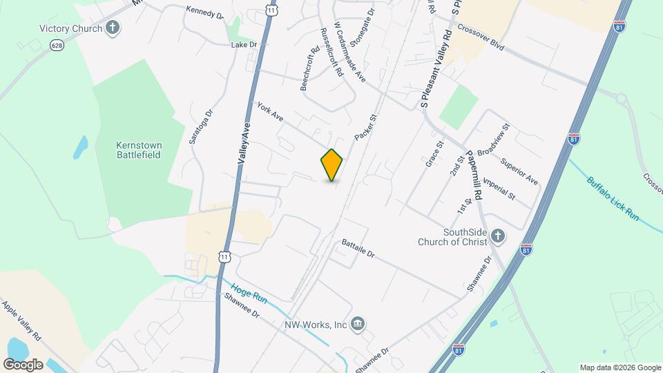 2929 Packer St Map and Location Details