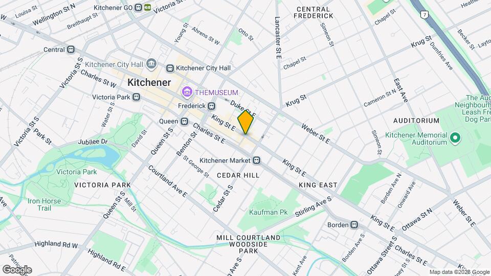 9 Eby St S Map and Location Details