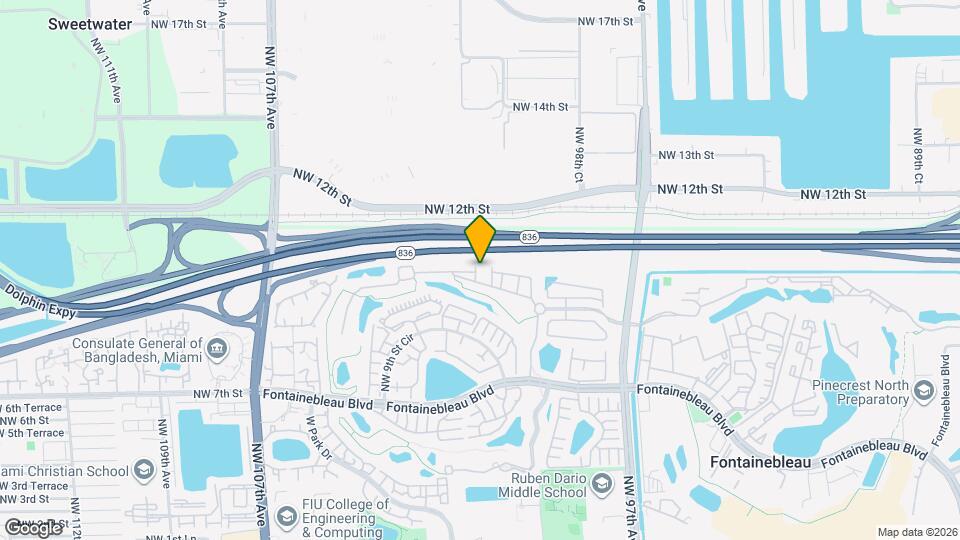 1023 NW 100th Ave Map and Location Details