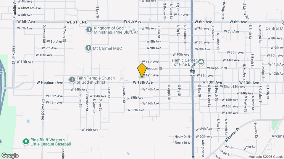 4417 W 13th Ave Map and Location Details