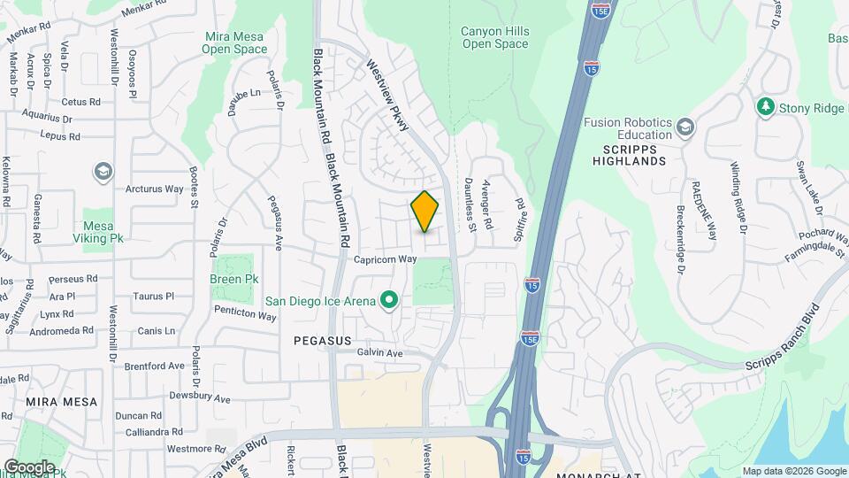 9564 Capricorn Way Map and Location Details