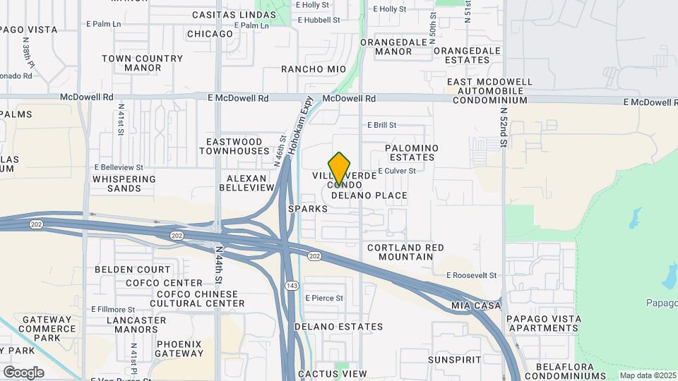 4740 E Moreland St Map and Location Details