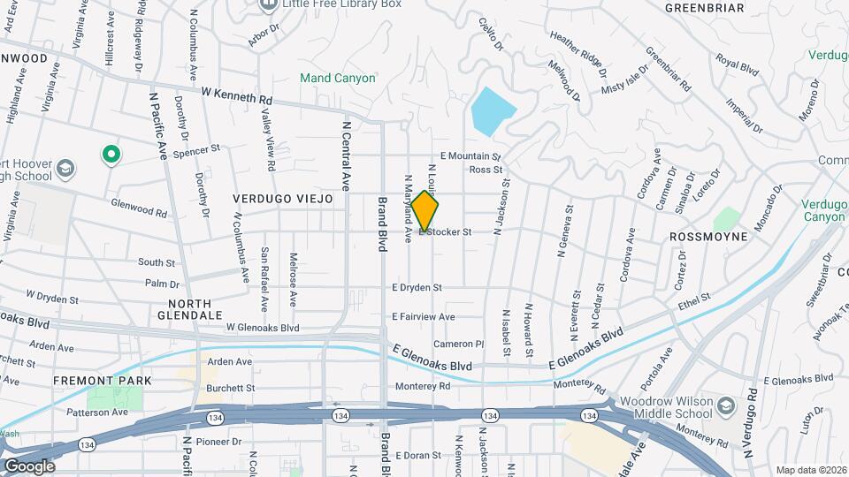 214 E Stocker St Mapa y Detalles de la Ubicación