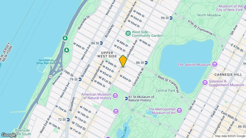 57 West 84th Street Mapa y Detalles de la Ubicación