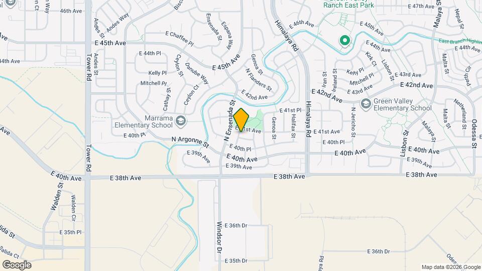 19501 E 40th Dr Map and Location Details