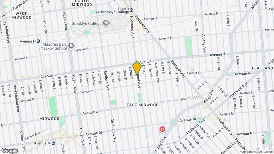 2442 Nostrand Ave Map and Location Details