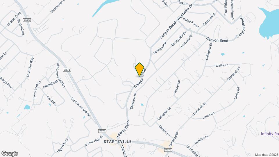 729 Canyon Bend Map and Location Details