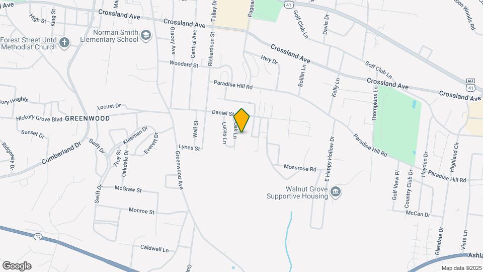 927 Oak Ln Map and Location Details