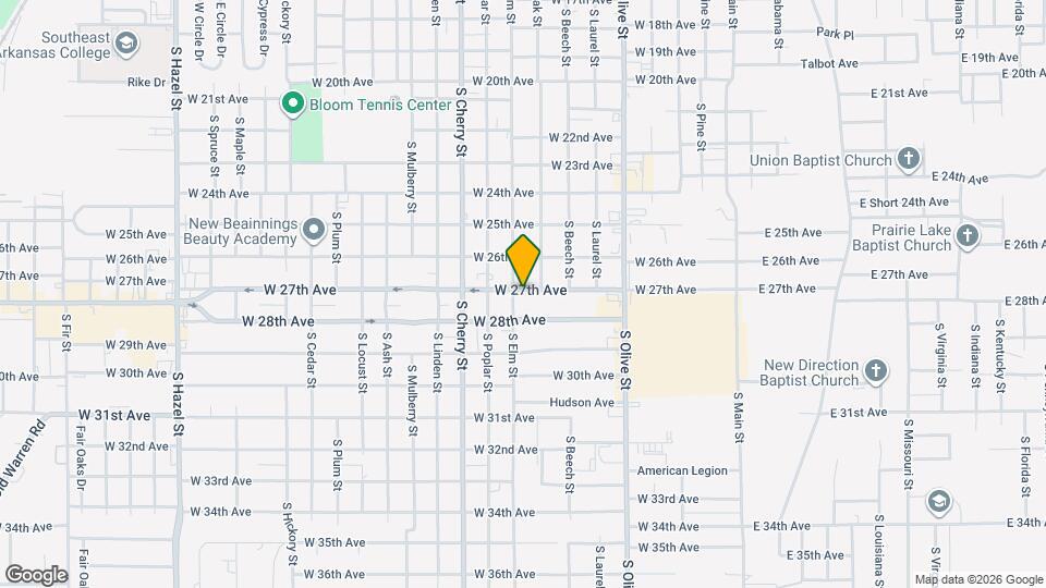 808 W 27th Ave Map and Location Details
