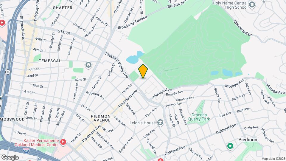 4435 Piedmont Ave Map and Location Details