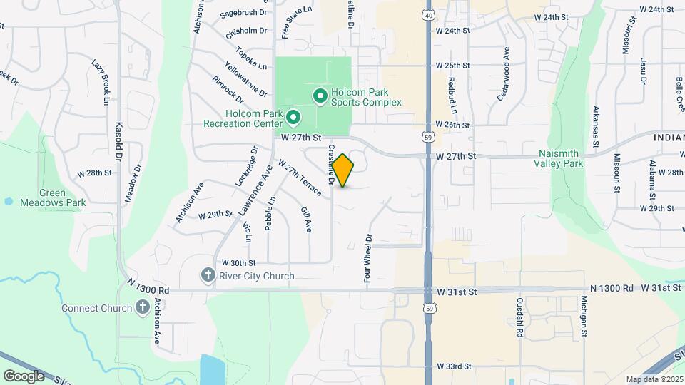 2529 Crestline Ct Map and Location Details