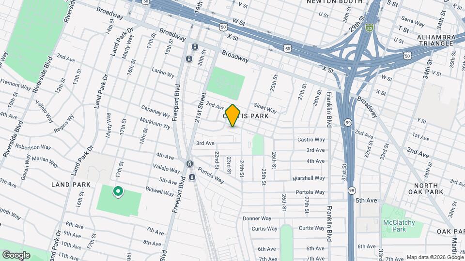 2324 Castro Way Map and Location Details