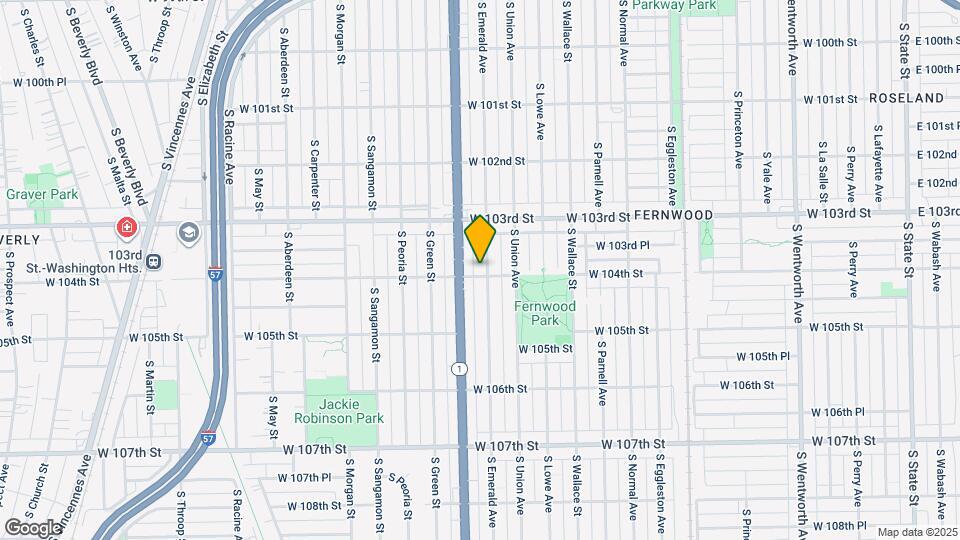 10358 S Emerald Ave Map and Location Details