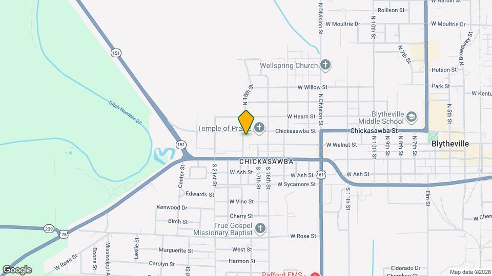 1729 Chickasawba St Map and Location Details