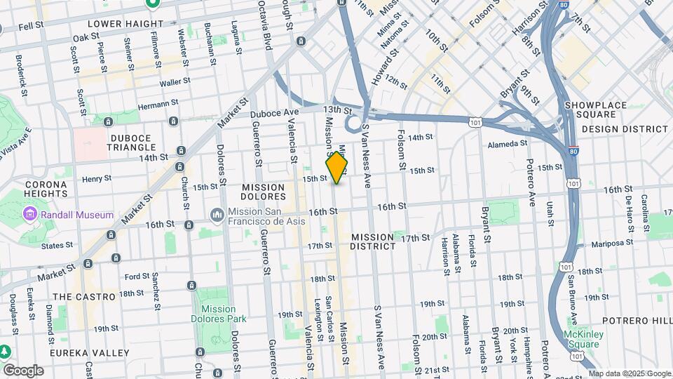 1939 Mission St Map and Location Details