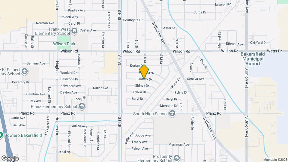 2901 S K St Map and Location Details