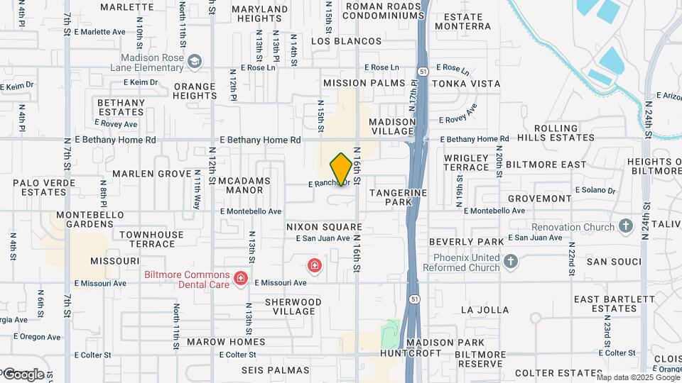 1534 E Solano Dr Mapa y Detalles de la Ubicación