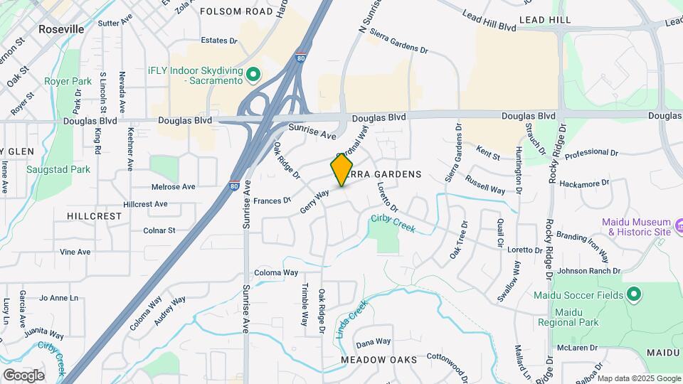 1410 Gerry Way Map and Location Details